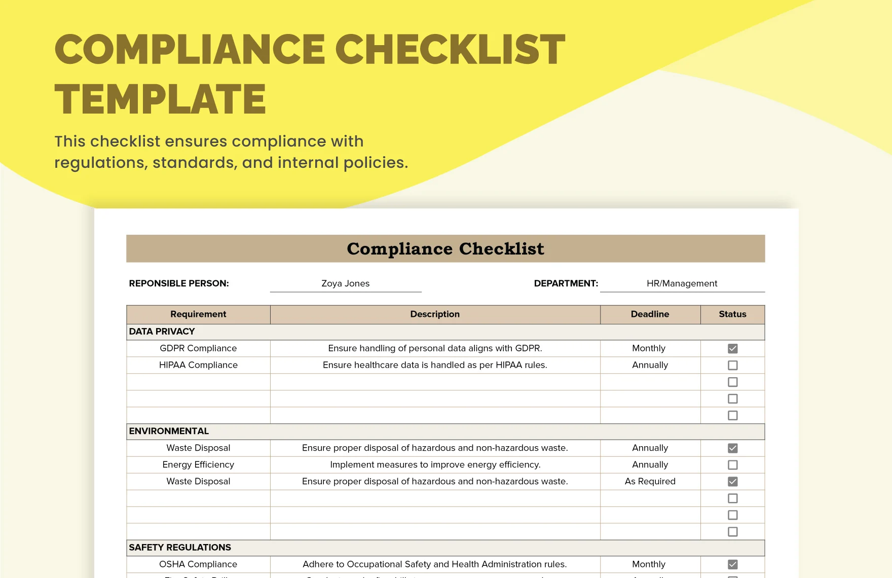 Compliance-Checklist